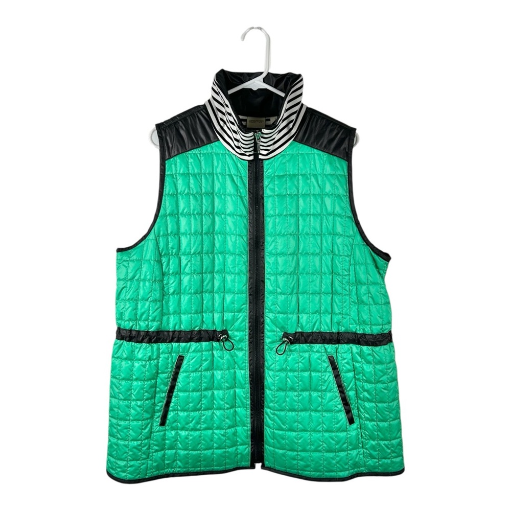 Chico’s Zenergy Quilted Green Puffer Vest